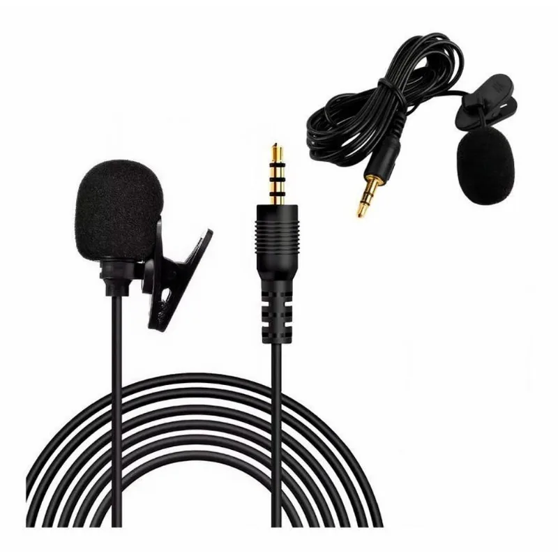 Microfone De Lapela Profissional Computador Câmera Youtuber