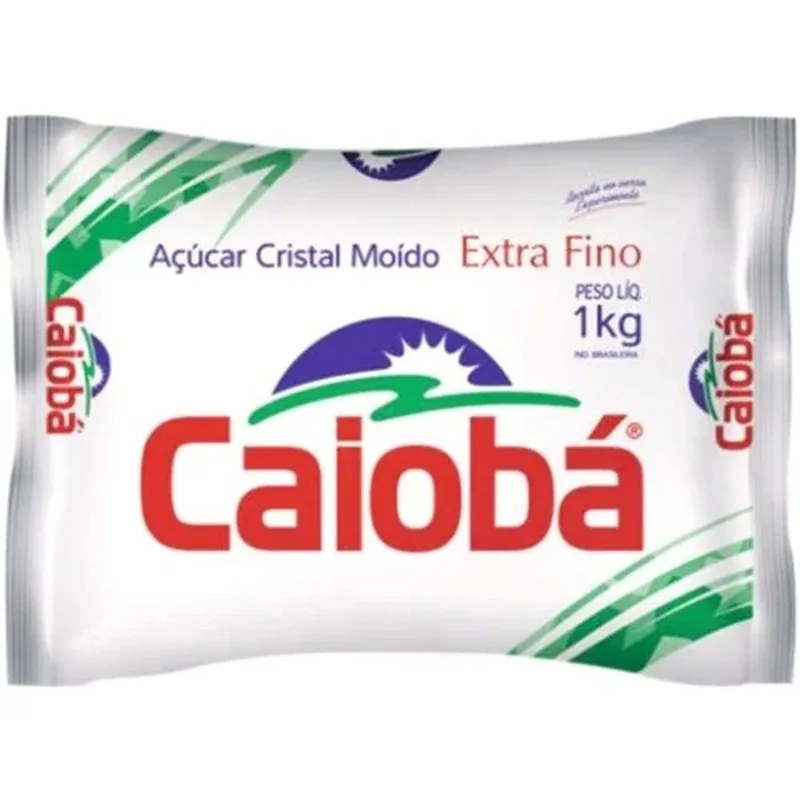 ACUCAR EXTRA FINO CAIOBA 1KG - Açúcares E Confeitaria