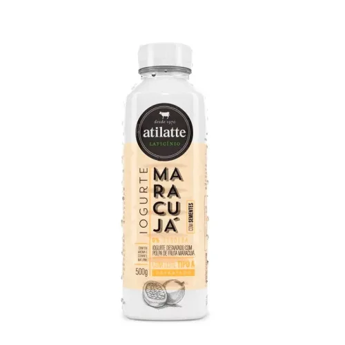 Iog Desnatado Maracuja Atilatte 500g - ATILATTE - Frios E Laticínios