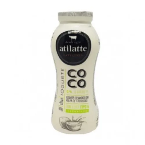 IOGURTE DESNATADO COCO ATILATTE FRASCO 180G - ATILATTE - Frios E Laticinios