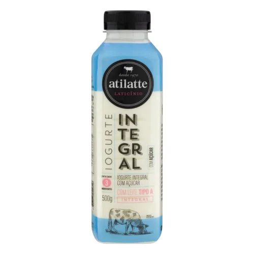 IOGURTE LÍQUIDO ATILATTE 500ML INTEGRAL AÇÚCAR - ATILATTE - Frios E Laticinios
