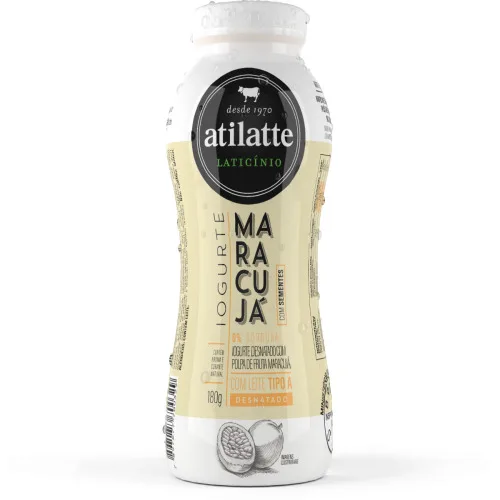 IOGURTE LÍQUIDO SABOR MARACUJÁ ATILATTE 180 G - ATILATTE