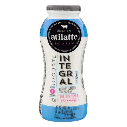 IOGURTE INTEGRAL ATILATTE FRASCO 180G - ATILATTE - Laticínios