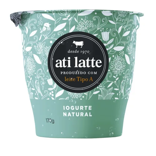 Iogurte Ati Latte 170gr Natural Integral - ATILATTE