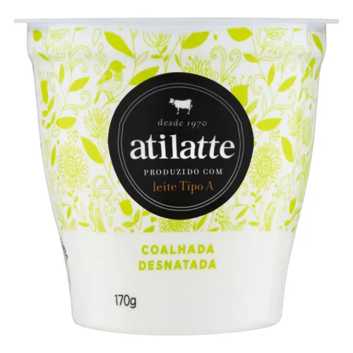 Coalhada Ati Latte 170gr Desnatada - ATILATTE - Frios E Laticínios