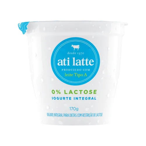 Iogurte Desnatado Lactose 170g Ati Latte - ATI LATTE - Frios E Laticínios