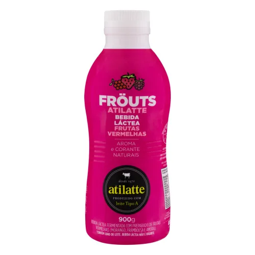BEBIDA LÁCTEA FERMENTADA FRUTAS VERMELHAS ATILATTE FRÚITS GARRAFA 900G - ATILATTE