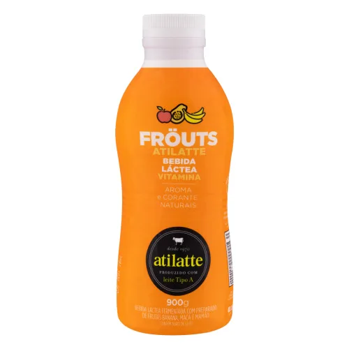 BEBIDA LÁCTEA FERMENTADA VITAMINA ATILATTE FRÚITS GARRAFA 900G - ATILATTE