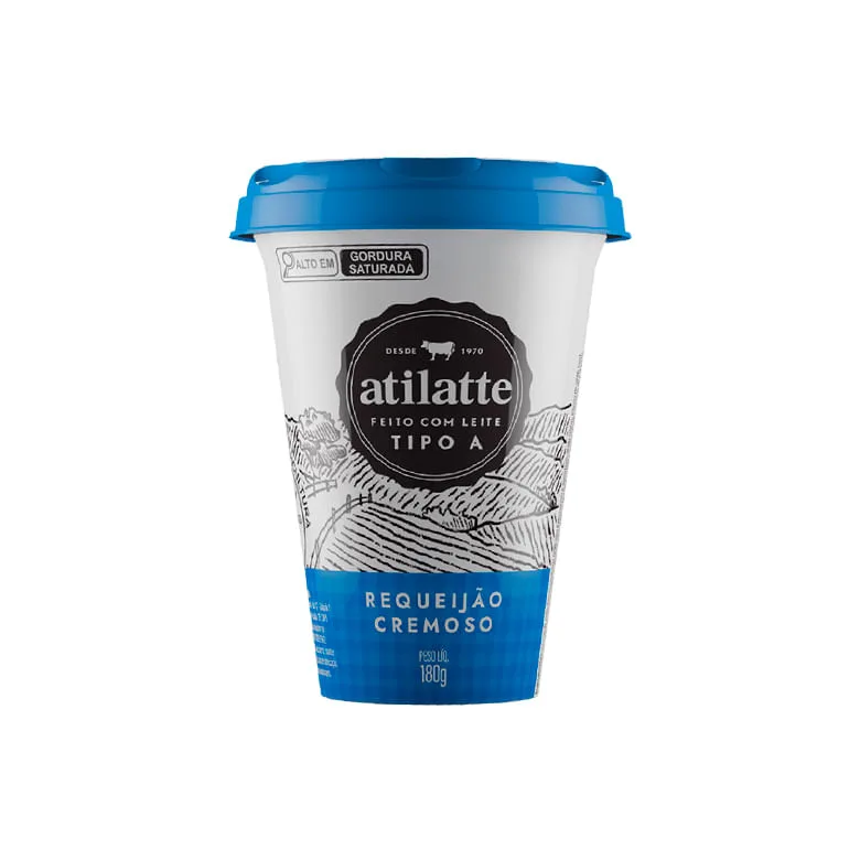 Requeijão Atilatte Tipo a 180g - Atilatte - Laticínios