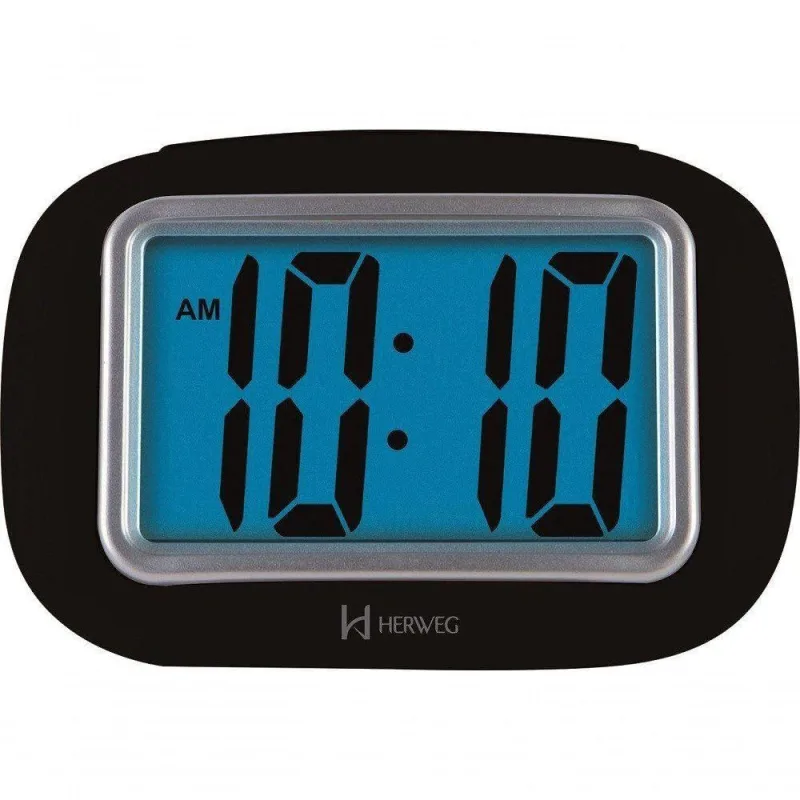 Despertador Digital Preto Herweg 2976 único - OUTRAS - Relógios