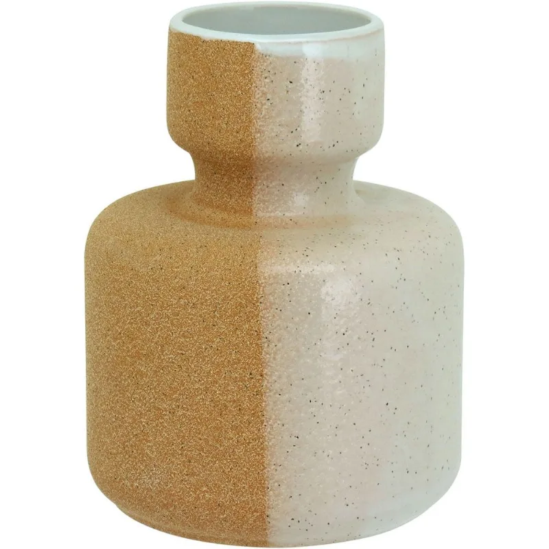Vaso Cerâmica 16x12x12cm Amarelo