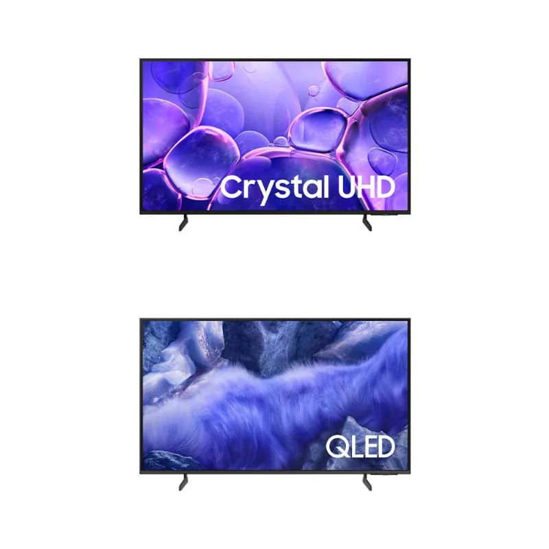 Samsung Smart TV 50" UHD 4K U8100F + Samsung Vision AI TV 43" QLED Ultra 4K QEF1 Combo