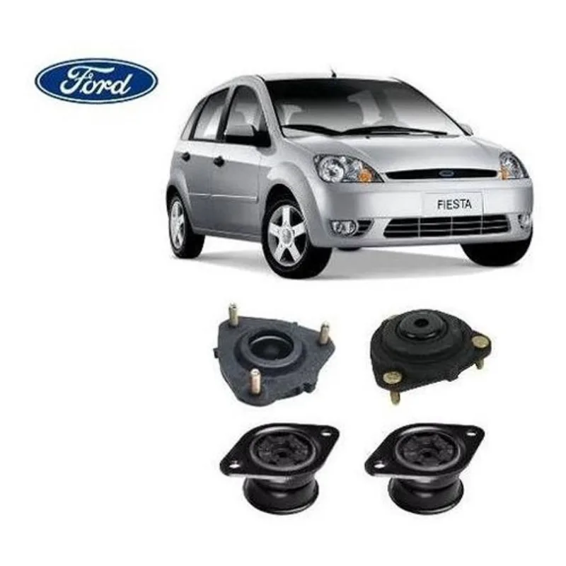 4 Coxim Amortecedor Dianteiro Traseiro Ford Fiesta 2002 2003 2004 2005