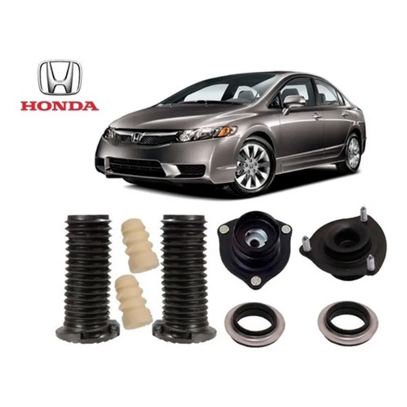 Par Coxim Rolamento Batente Coifa New Civic 2007 2008 2009