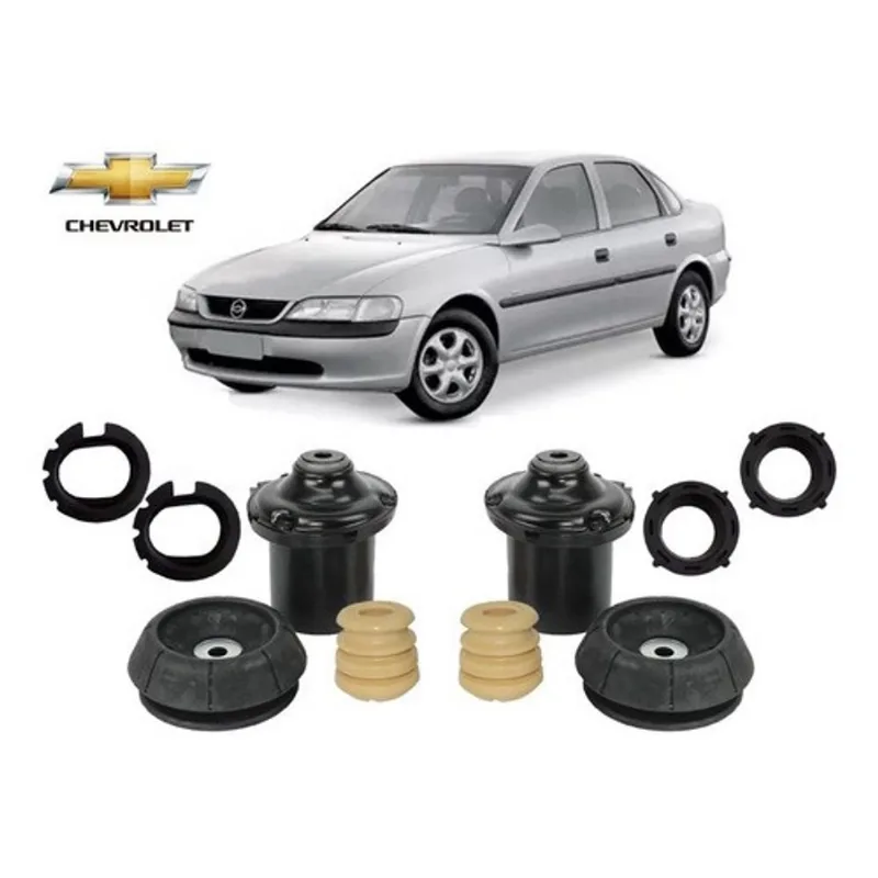 Par Kit Coxim Batente Coifa Calços Chevrolet Gm Vectra 2000 2001 2002 2003