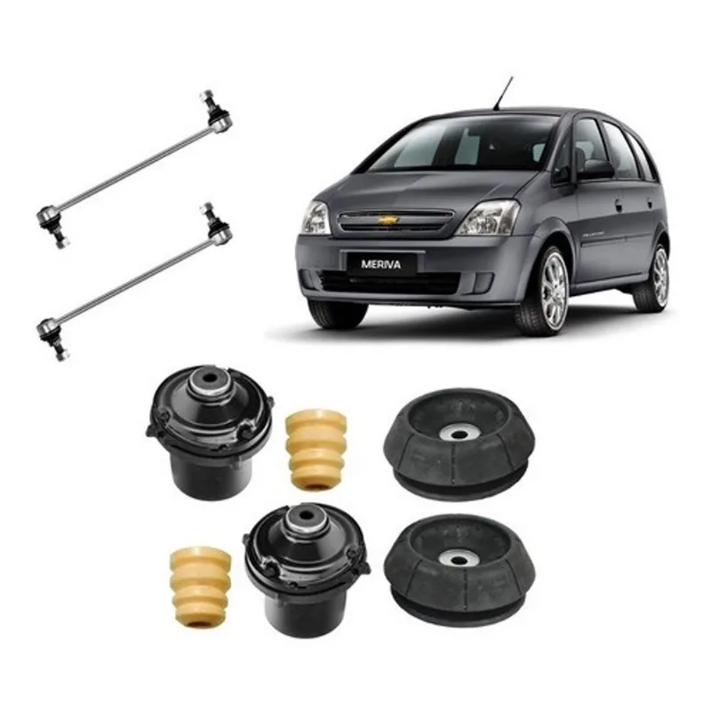 Kit Coxim Batente Dianteiro Gm Meriva 2008 2009 2010 2011 12