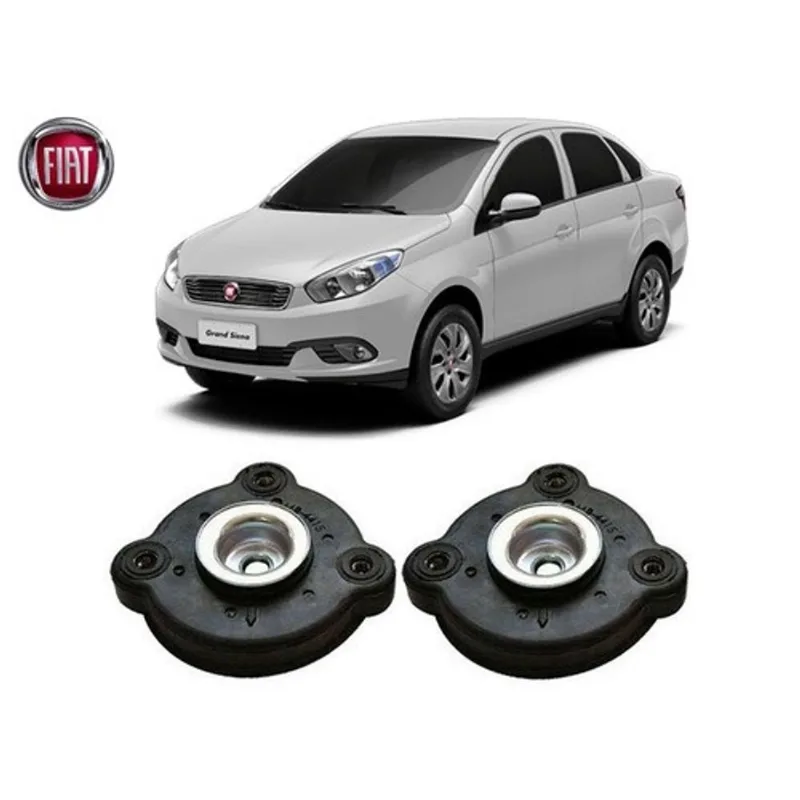2 Coxim Do Amortecedor Dianteiro Fiat Grand Siena 2013 2014 2015