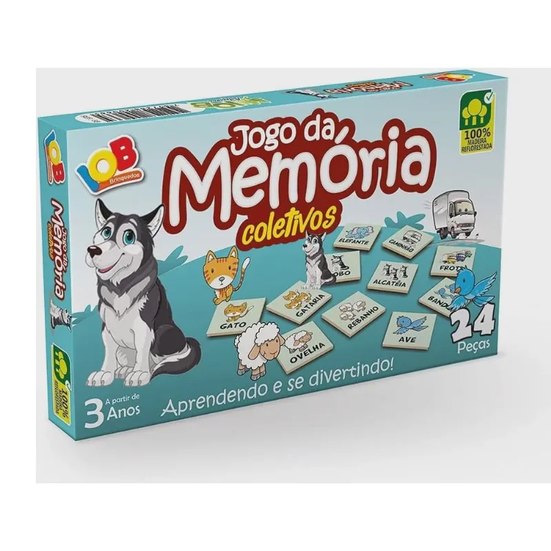 Jogo de memória coletivos mad 20 pçs ref 66