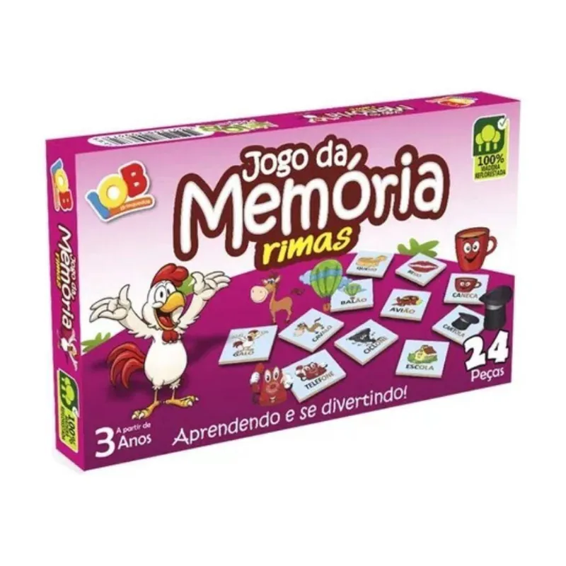 Jogo De Memória Rimas Mad 20 Pçs Ref 67