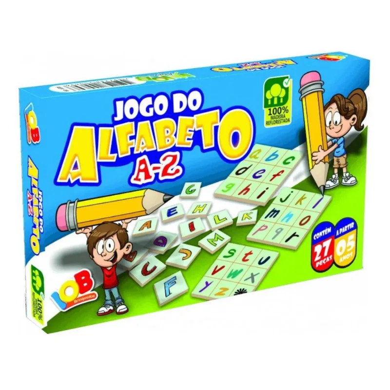 Jogo Do Alfabeto A a Z 27 Pecas +5 Anos IOB