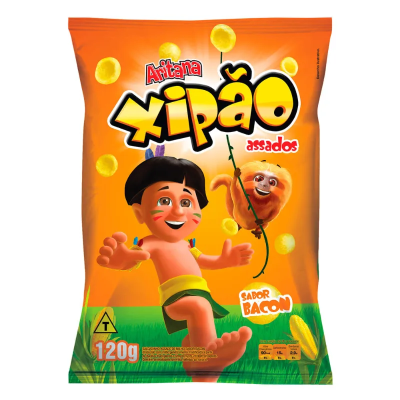 Salgadinho Aritana Xipão Bacon 120g