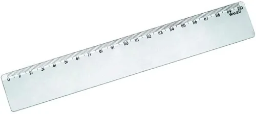 Régua De 20cm New Line Cristal 20g Waleu - WALEU - Papelaria
