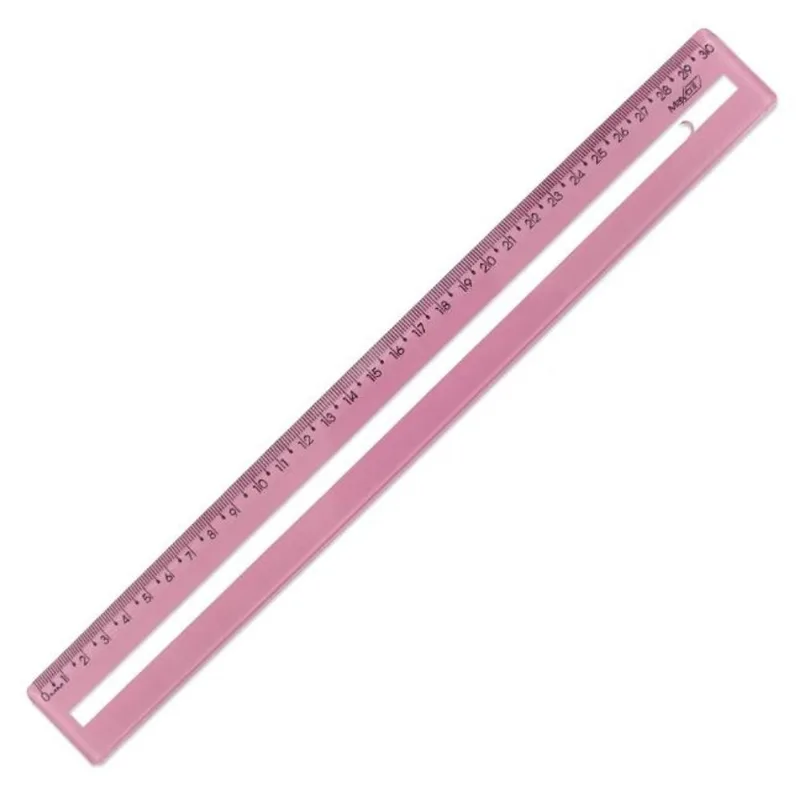 Régua 30cm Guia De Leitura Rosa