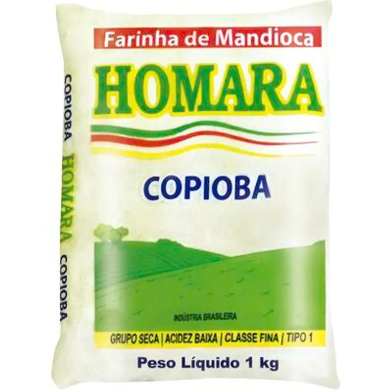 Farinha de Mandioca Homara Fina Branca 1kg