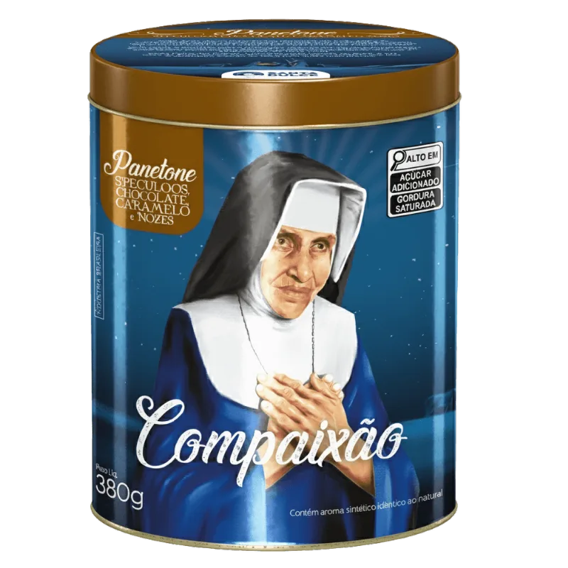 Panettone Santa Dulce Gotas Chocolate Lata 380G