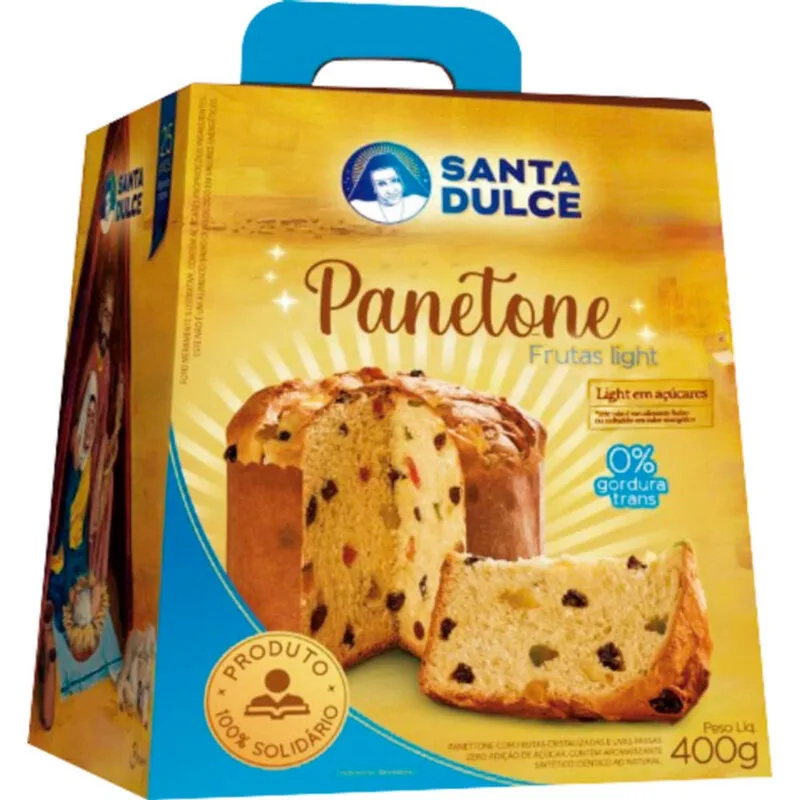 Panetone Santa Dulce Frutas Light 400g