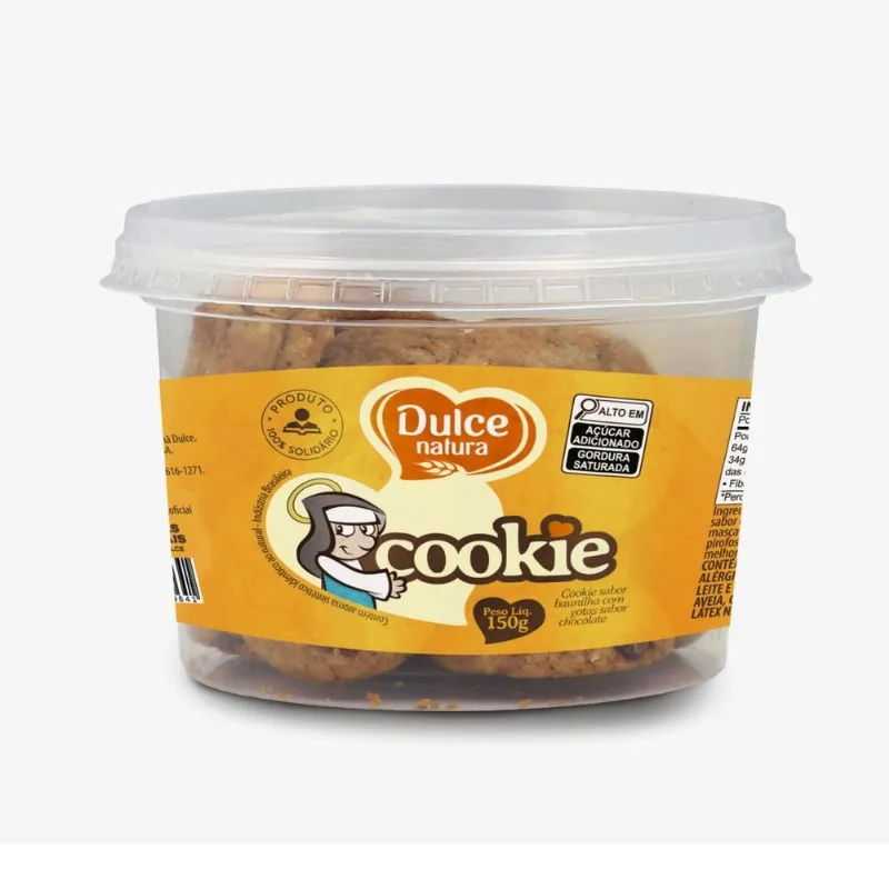 Cookie Dulce Natura Baunilha Pote 150g
