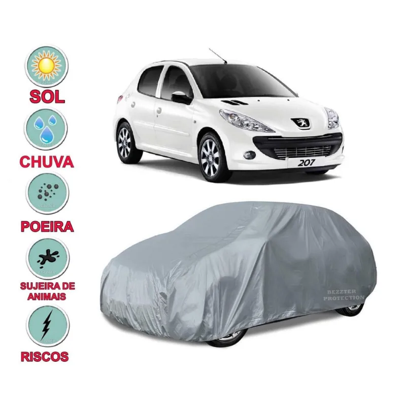 Capa Cobrir Carro Peugeot 207 Hatch Impermeável Proteção