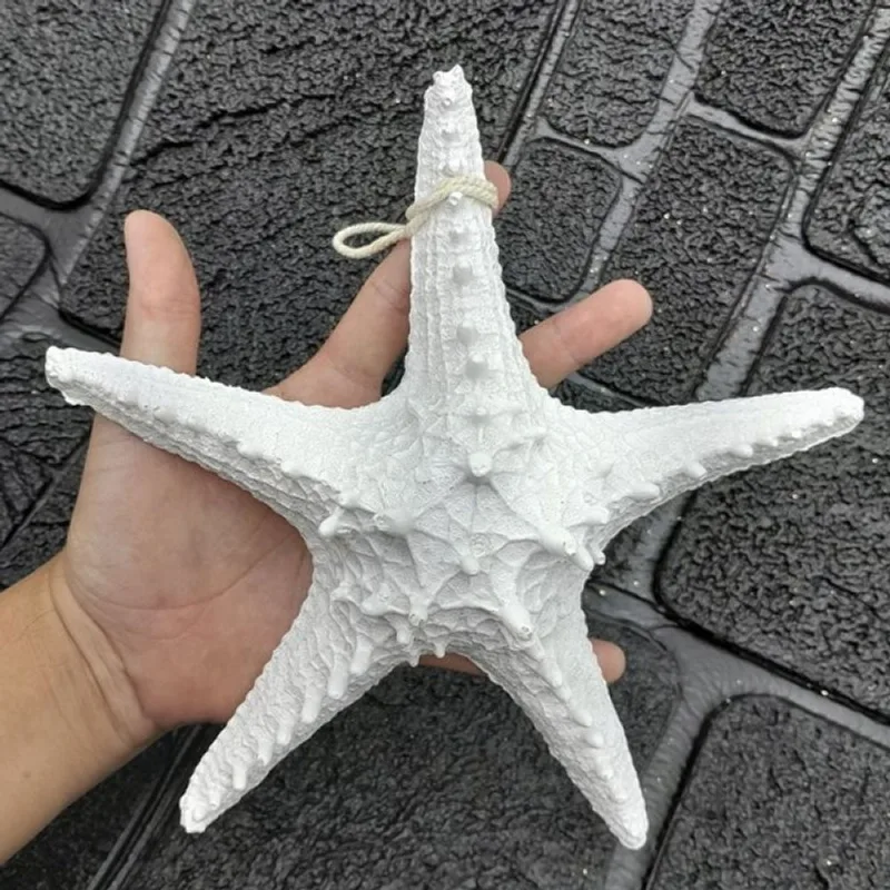 Enfeite Decorativo Estrela Do Mar Resina Casa Praia Mar 22cm Branco