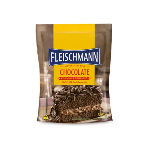 MISTURA PARA BOLO DE CHOCOLATE FLEISCHMANN 390G - FLEISCHMANN - Mercearia