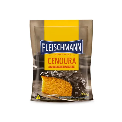 MISTURA PARA BOLO DE CENOURA FLEISCHMANN 390G - FLEISCHMANN - Mercearia