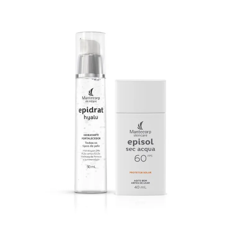 Kit Epidrat Hyalu + Episol Sec Acqua sem cor FPS60
