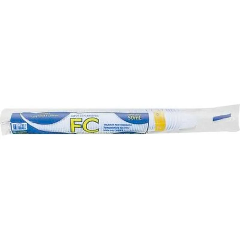 Copo Plástico Descartável FC ABNT - 50ml Branco 100 un