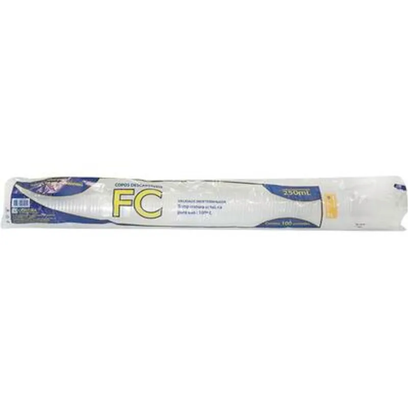 Copo Descartável FC ABNT - 250ml Transparente 100 un