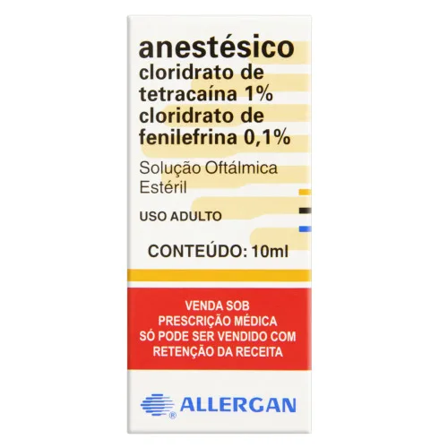 ANESTÉSICO ALLERGAN CAIXA 10ML SOLUÇÃO OFTÁLMICA