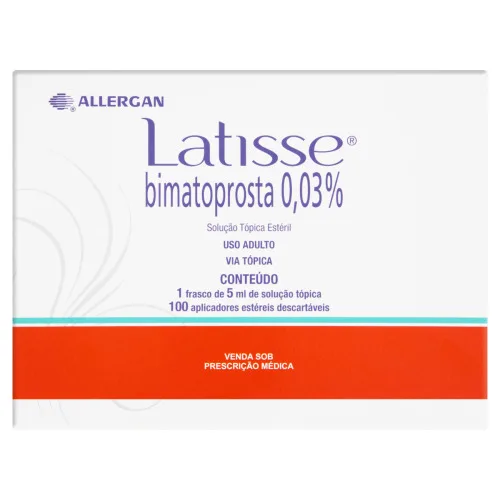 LATISSE ALLERGAN CAIXA 5ML 100 APLICADORES - Latisse - Medicamentos E Saúde