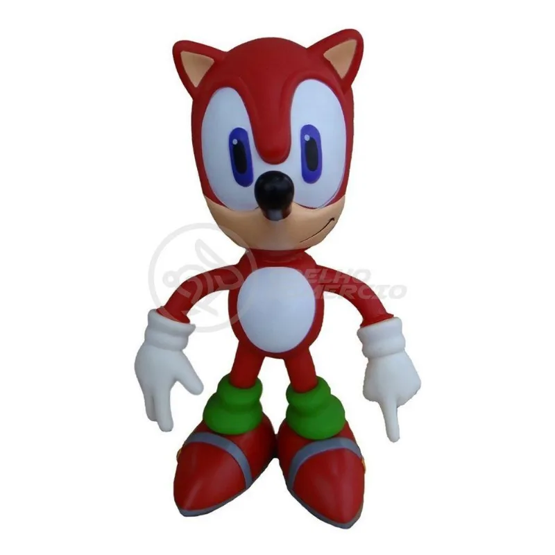 Boneco Action Figure Sonic Red Vermelho 23cm Sonic