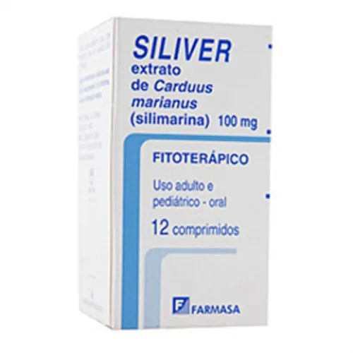 Siliver 100mg 12comp - Farmácia