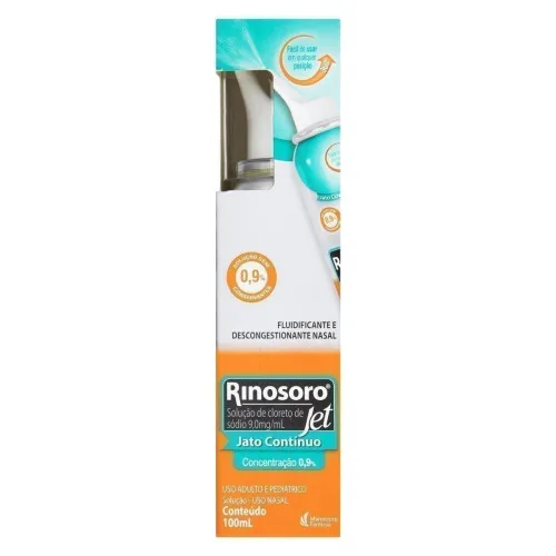 Rinosoro Jet Spray Nasal Jato Contínuo 90mg/ml - MANTECORP