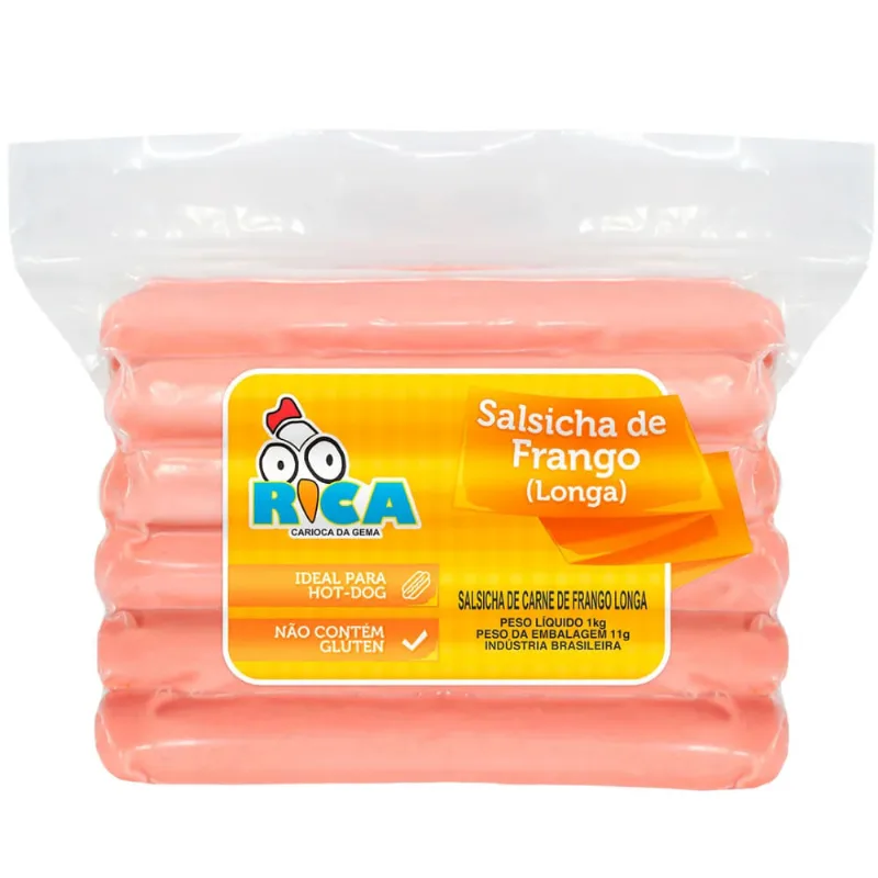 Salsicha Rica Frango Longuete 1Kg
