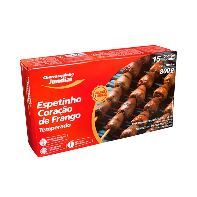 Espetinho Jundiai Coracao Temp - JUNDIA - Açougue