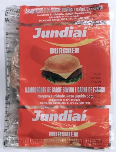HAMBURGUER CARNE BOV E FRANGO JUNDIAI 56GR - JUNDIA