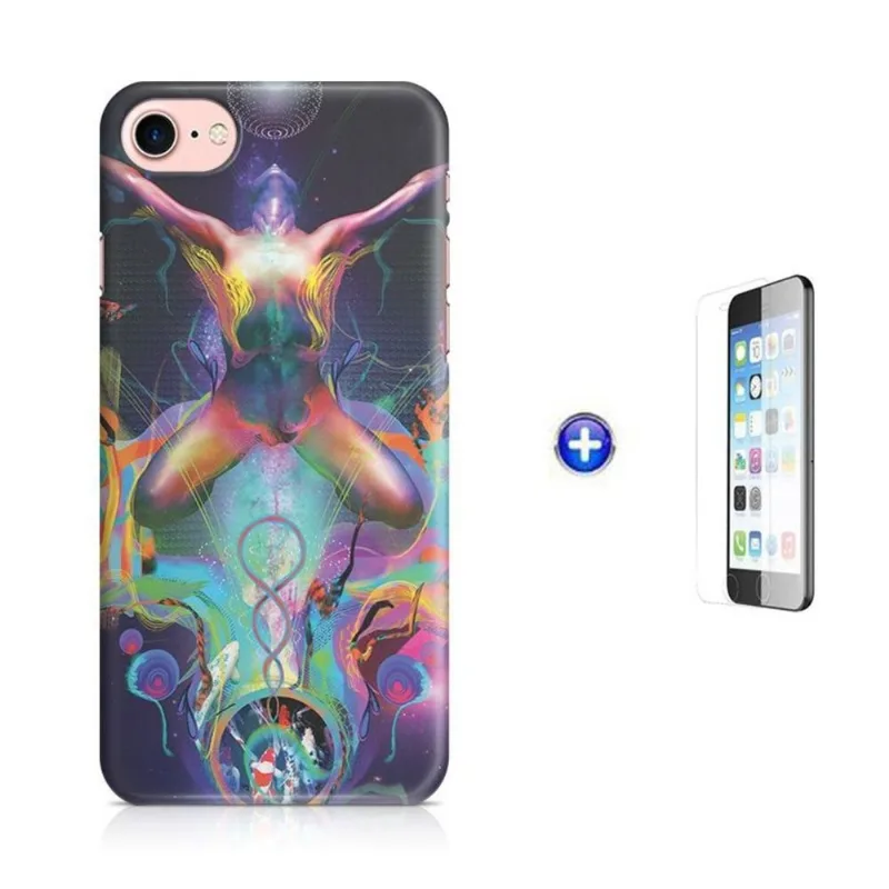 Kit Capa iPhone 7 - 4,7' Transcendence + Pel.Vidro BD2