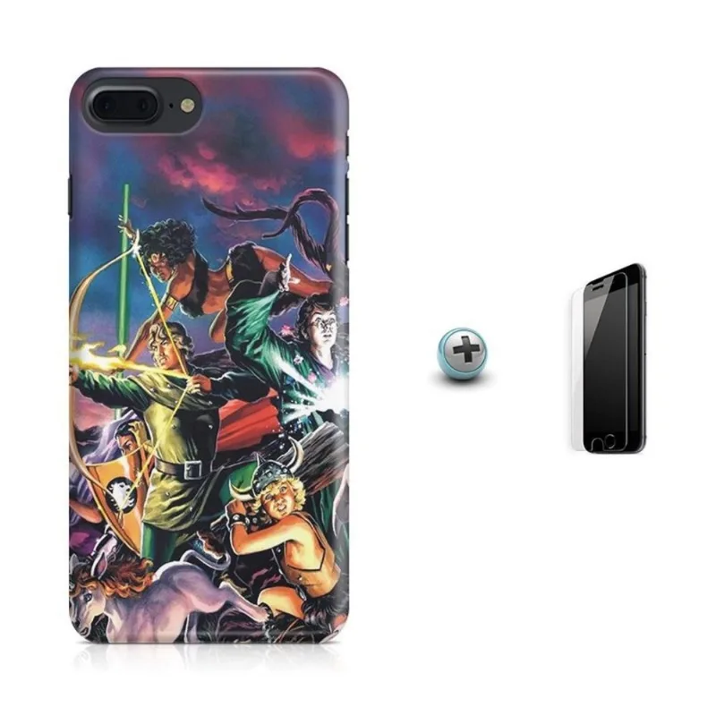 Kit Capa iPhone 7 Plus - Caverna do Dragão + Pel.Vidro BD1