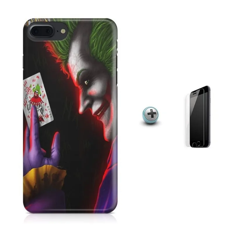 Kit Capa iPhone 7 Plus - Coringa + Pel.Vidro BD1
