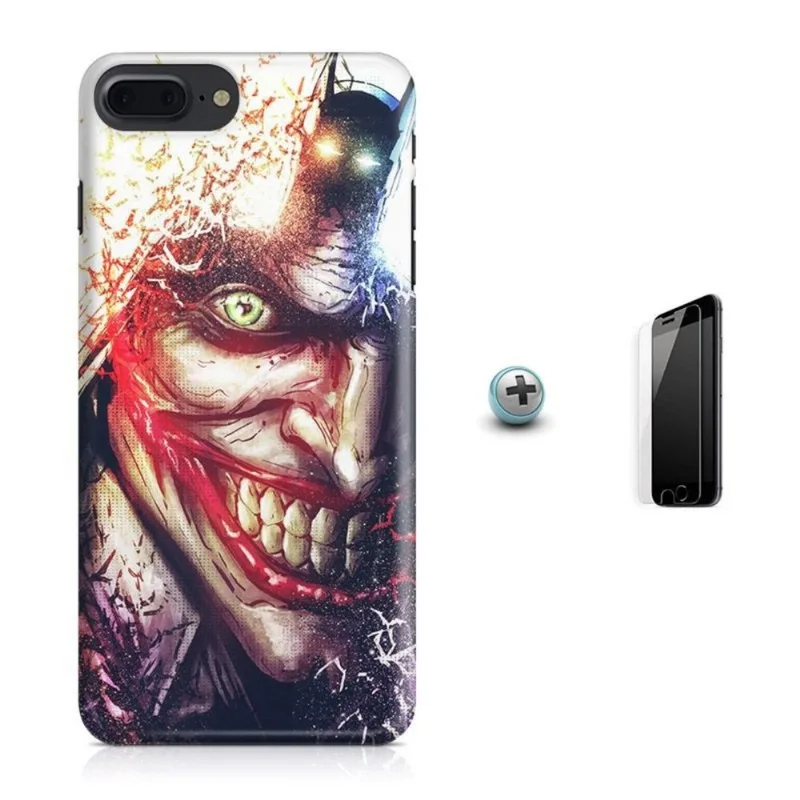 Kit Capa iPhone 7 Plus - Coringa + Pel.Vidro BD3